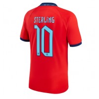 Echipament fotbal Anglia Raheem Sterling #10 Tricou Deplasare Mondial 2022 maneca scurta